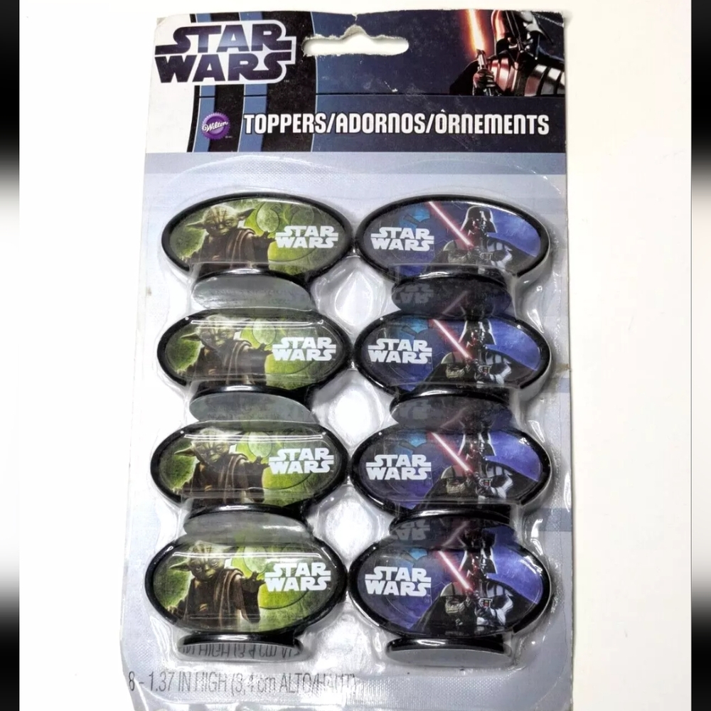 2012 Star Wars Cupcake Toppers lot of 8 new/sealed